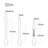 Shafty Harrows Clic Slim, pomarańczowe