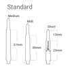 Shafty Harrows Clic Standard, białe