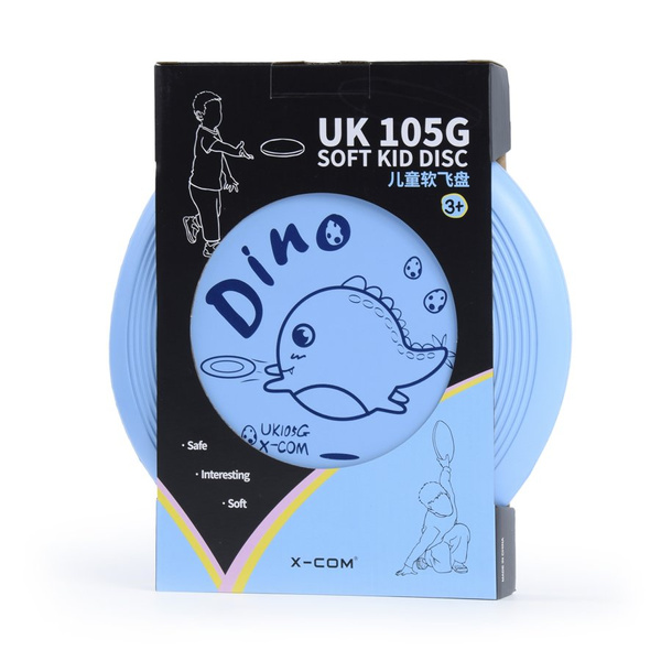 Miękkie, piankowe FRISBEE X-COM UK105 GRAFF Dino SKY BLUE KIDS